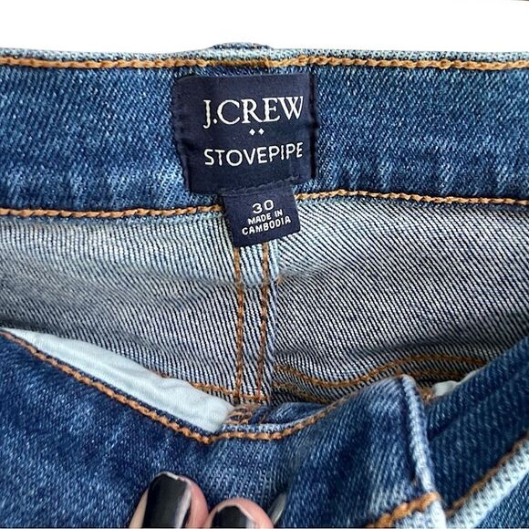 J.Crew Stovepipe Jeans Size 30 Raw Hem High Rise New, tags removed - Picture 6 of 14
